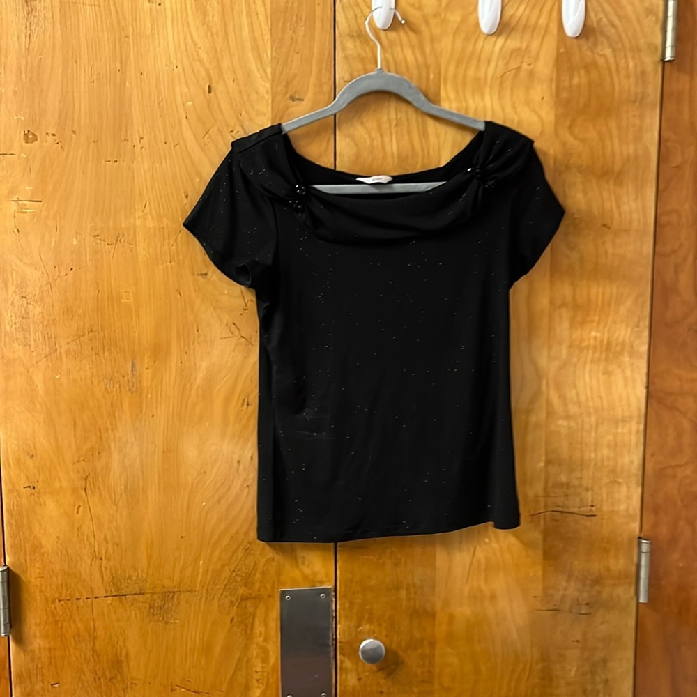 Shimmery black shirt